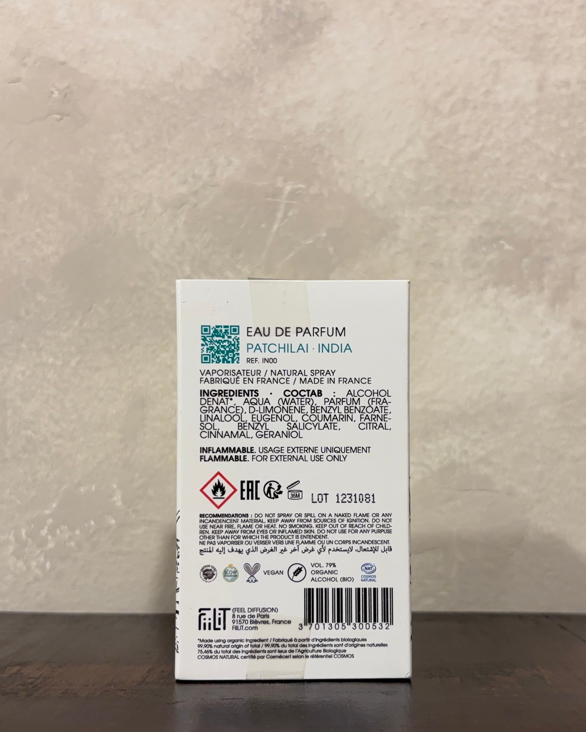 Patchilai ‘ India - FiiLiT PARFUM DU VOYAGE