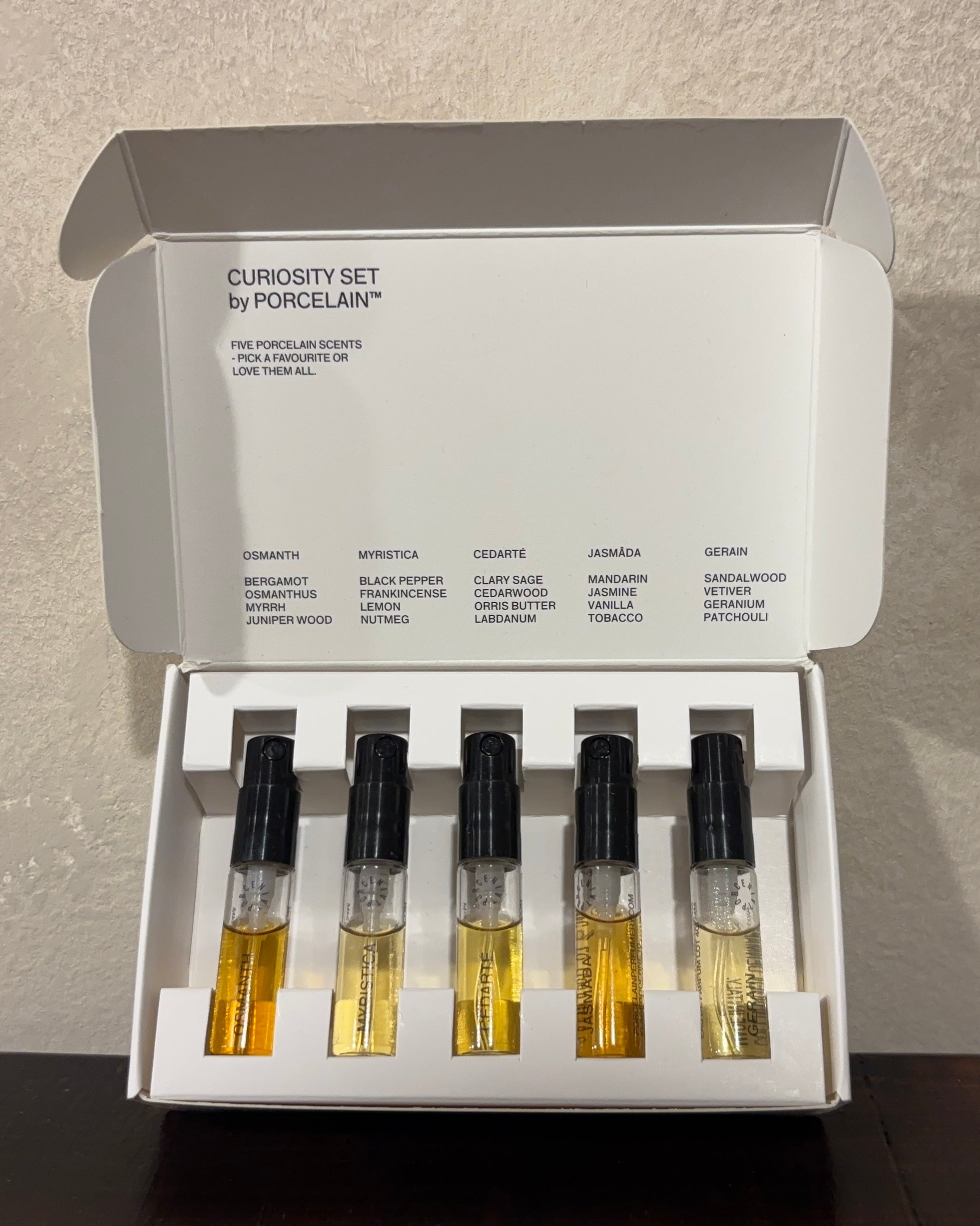 SET DE DESCUBRIMIENTO - PERFUMERÍA DE PORCELANA